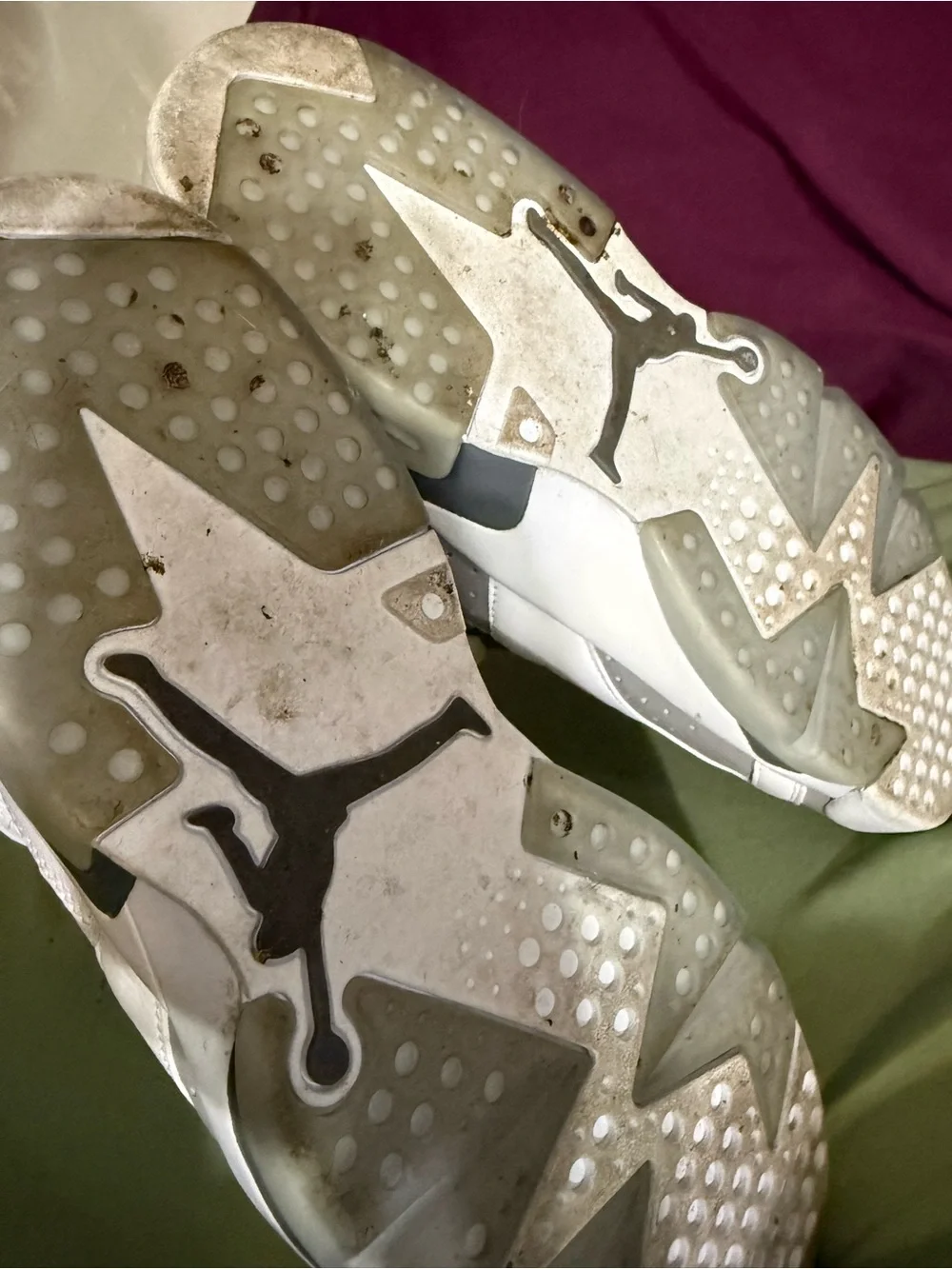 Jordan Kids White and Gray High-Top Sneakers